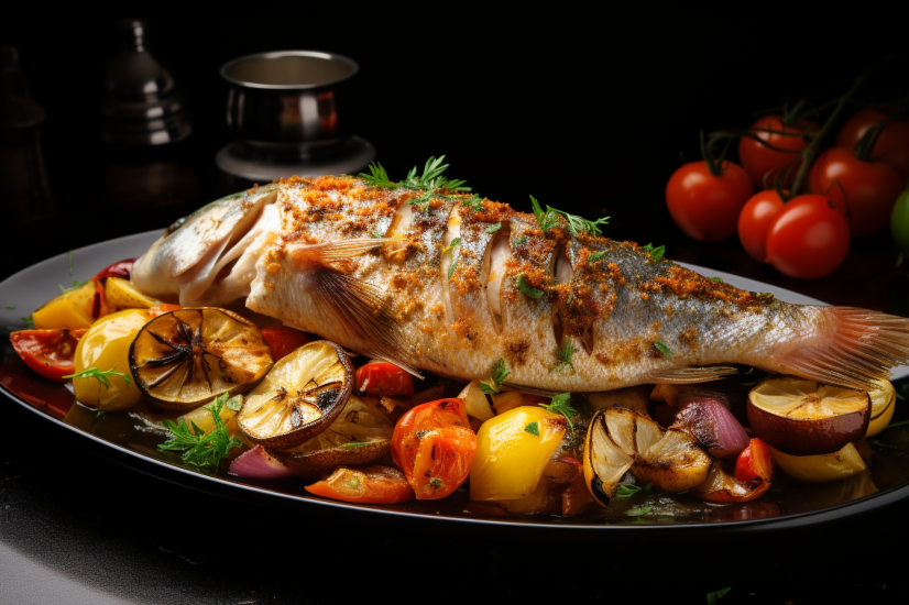 Salt Baked Fish Recipe ( With Escovitch Veggies)