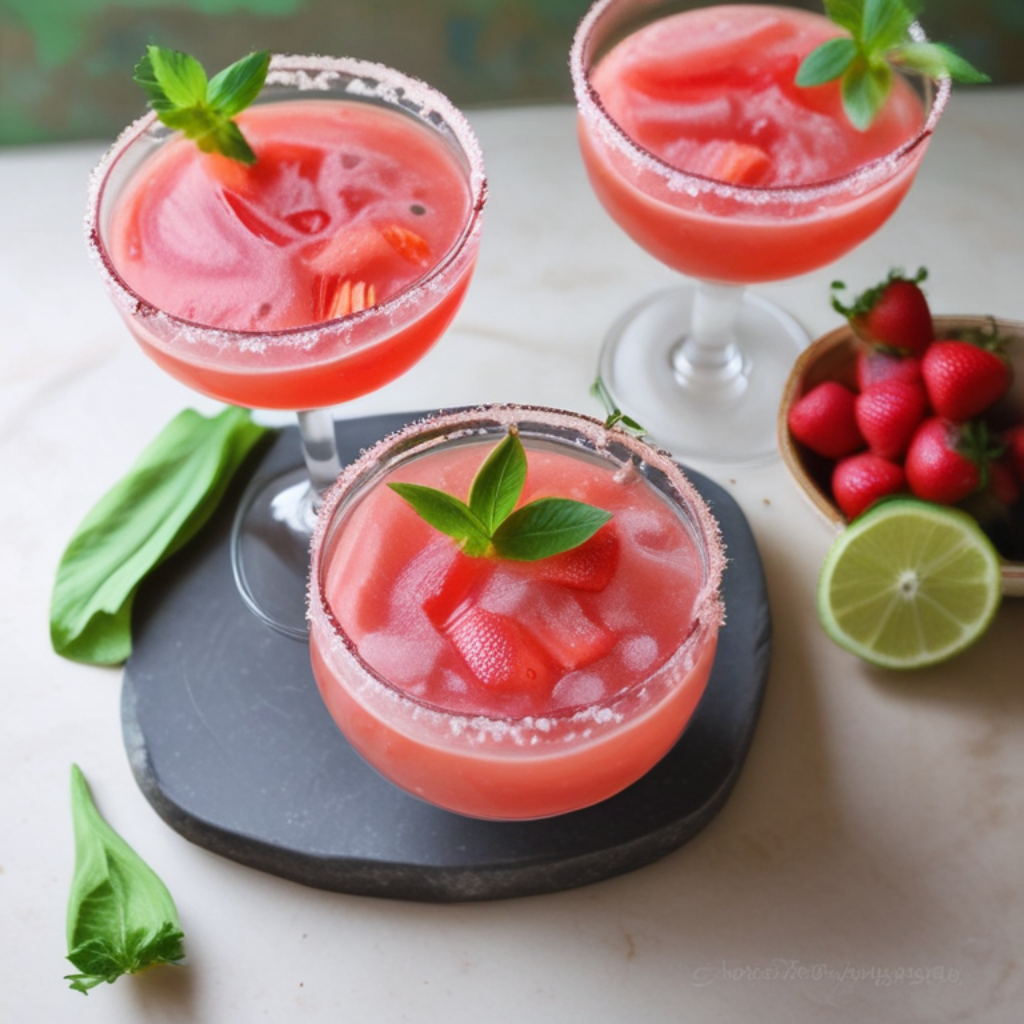 What to Serve with Strawberry Rhubarb Margarita?