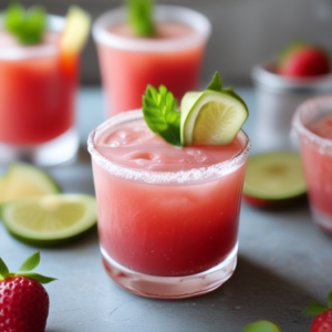 Strawberry Rhubarb Margarita Recipe "Berry Breeze Margarita"