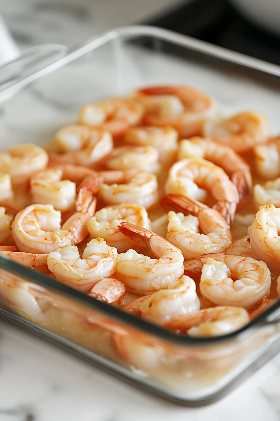 arrange-shrimp-baking-dish