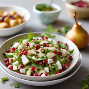 Pear Salad With Pomegranate Seeds Recipe "Pearlicious Medley"