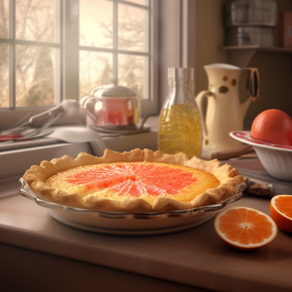 Grapefruit Custard Pie Recipe (Tart and Tangy Temptation)