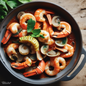 Wild Gulf Shrimp with Clams Recipe "With Roasted Tomato Butter"