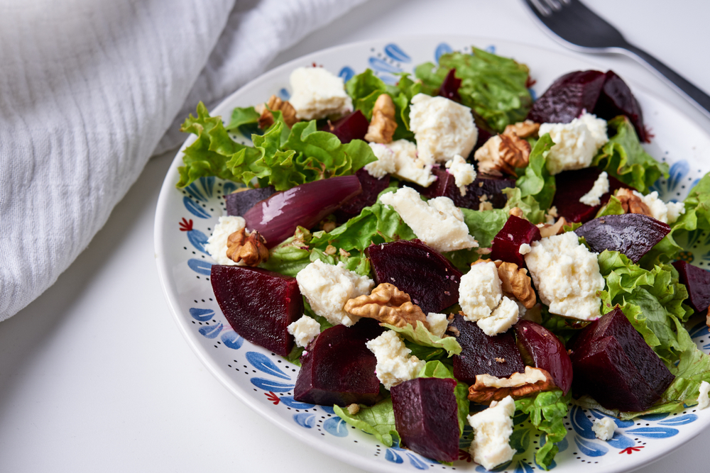 Pickled Beets and Goat Cheese Salad: A Tangy and Creamy Delight