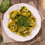 Tortellini with Collard Green Brodo