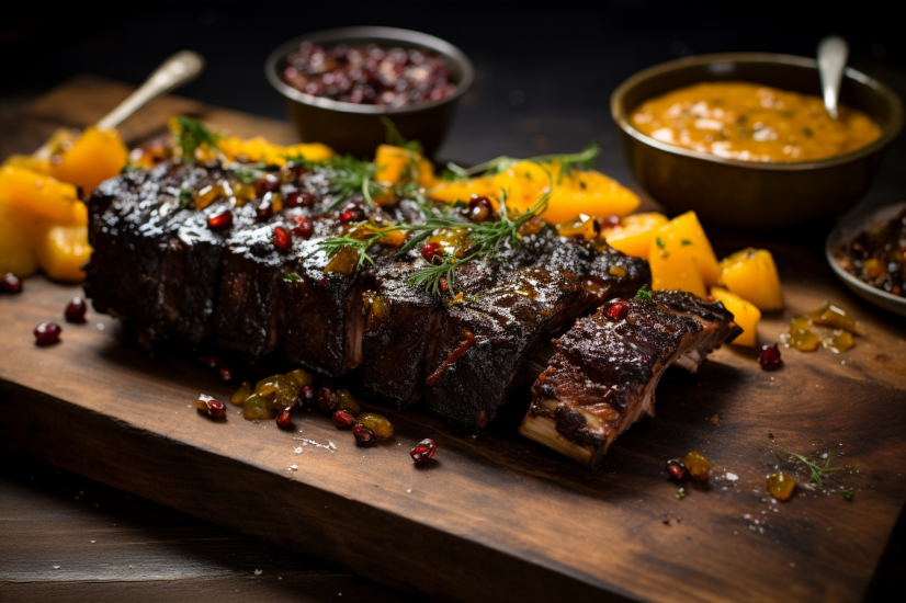 Jerk American Lamb Ribs with Mango Chutney Recipe