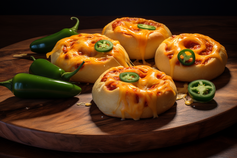 KOLACHES With JALAPEnO and CHEESE