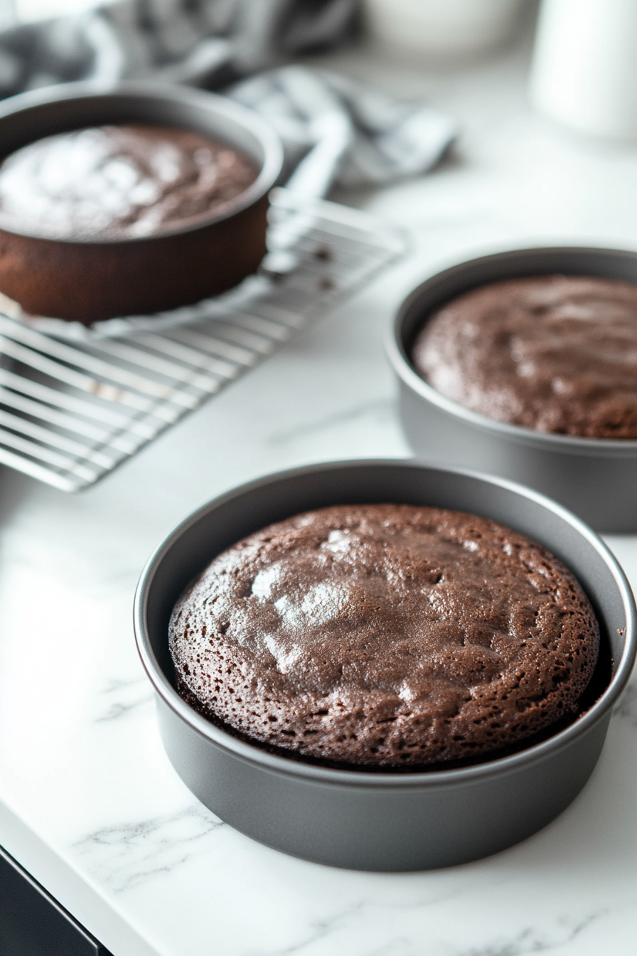 Allow the cakes to cool