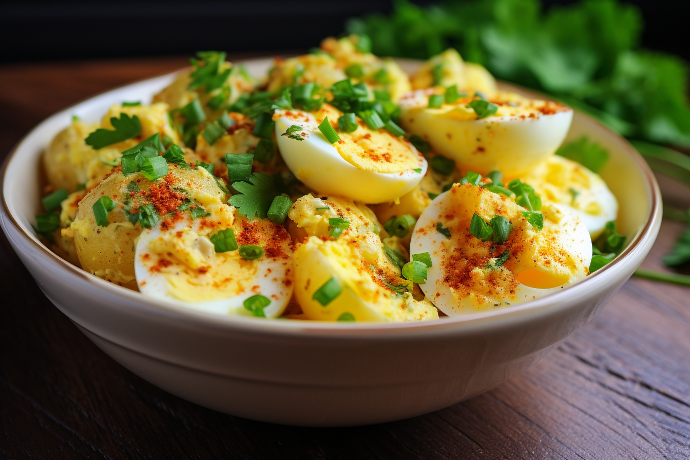 deviled egg potato salad