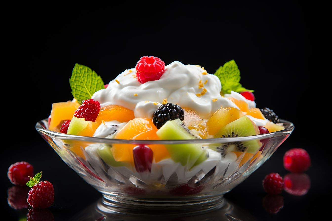 Fruit Salad with Whipped Cream Recipe Heavenly Fruit Fiesta