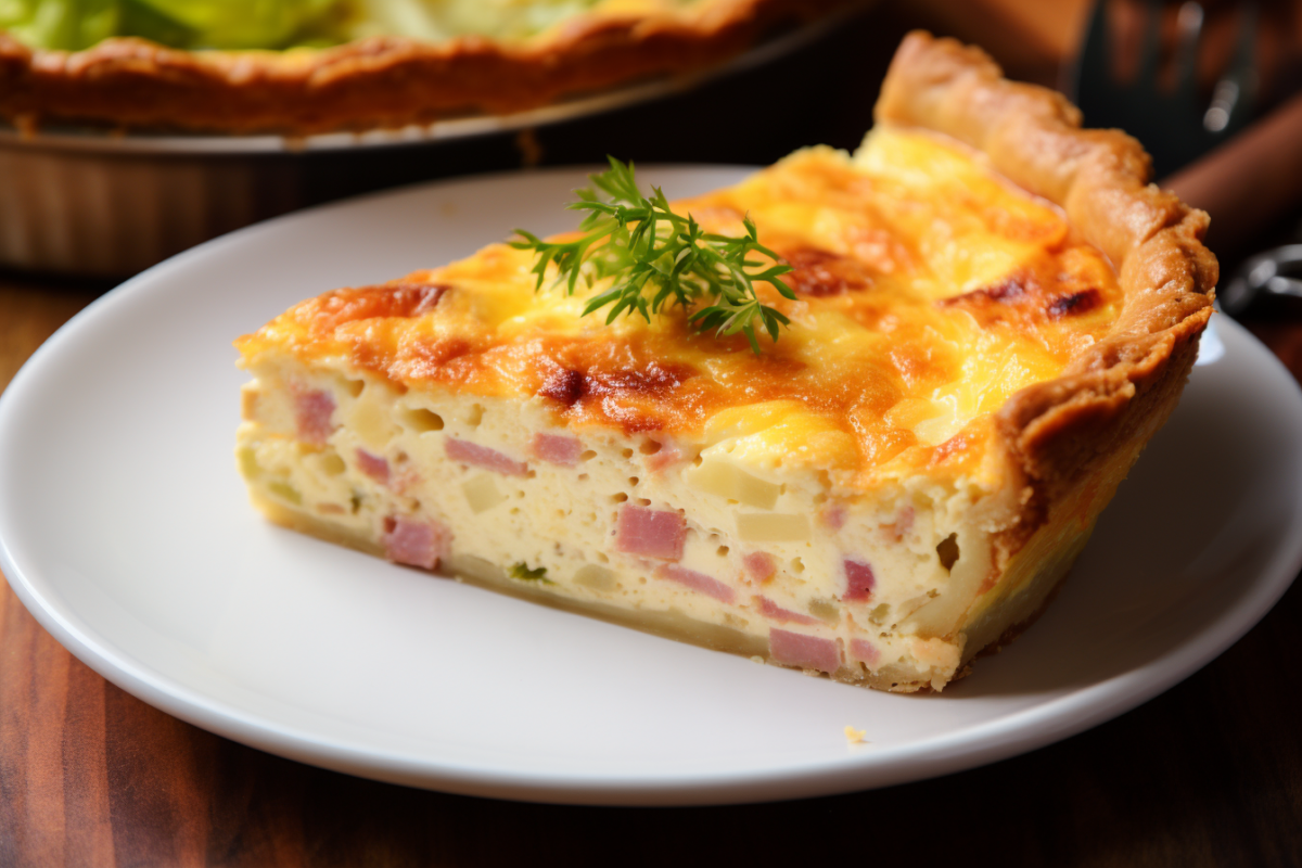 Ham and Swiss Quiche Recipe Savory and Class Swiss Delight!
