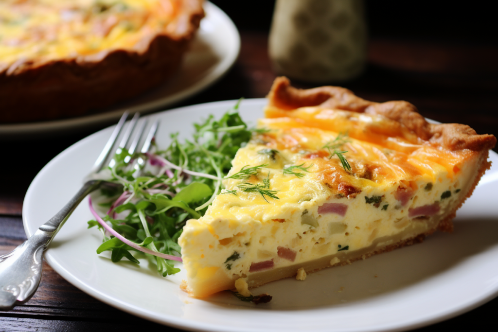 Ham and Swiss Quiche Recipe Savory and Class Swiss Delight!