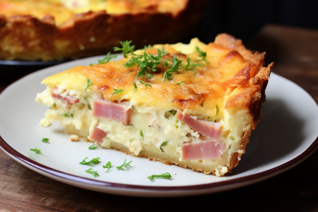 Ham and Swiss Quiche Recipe Savory and Class Swiss Delight!
