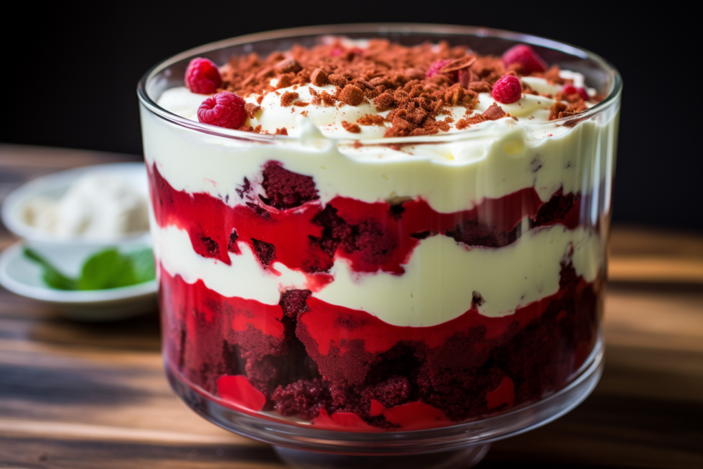 tips to store leftover red velvet trifle