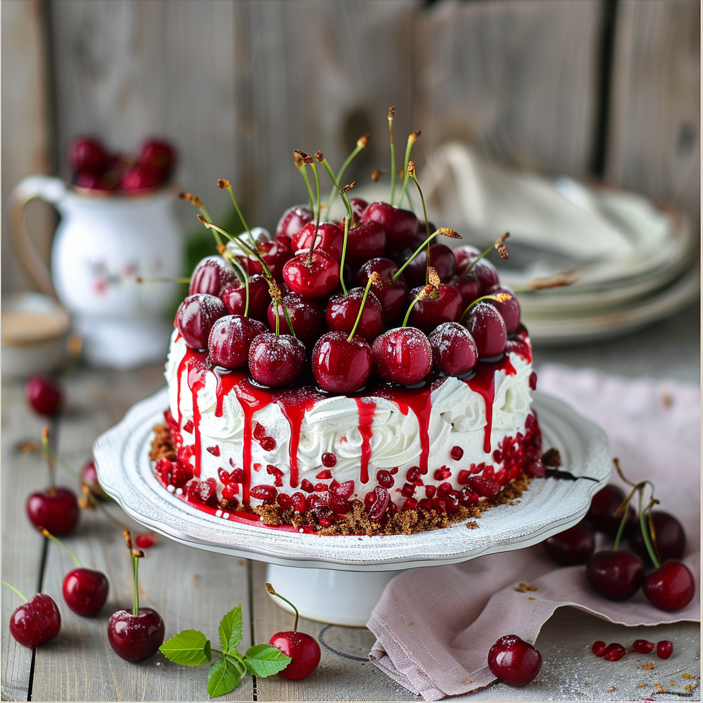 Cherry Delight Cake Recipe (A Sweet Symphony of Flavors)