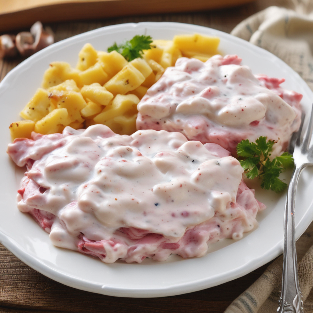 The image shows Shit on A Shingle Recipe ready to serve