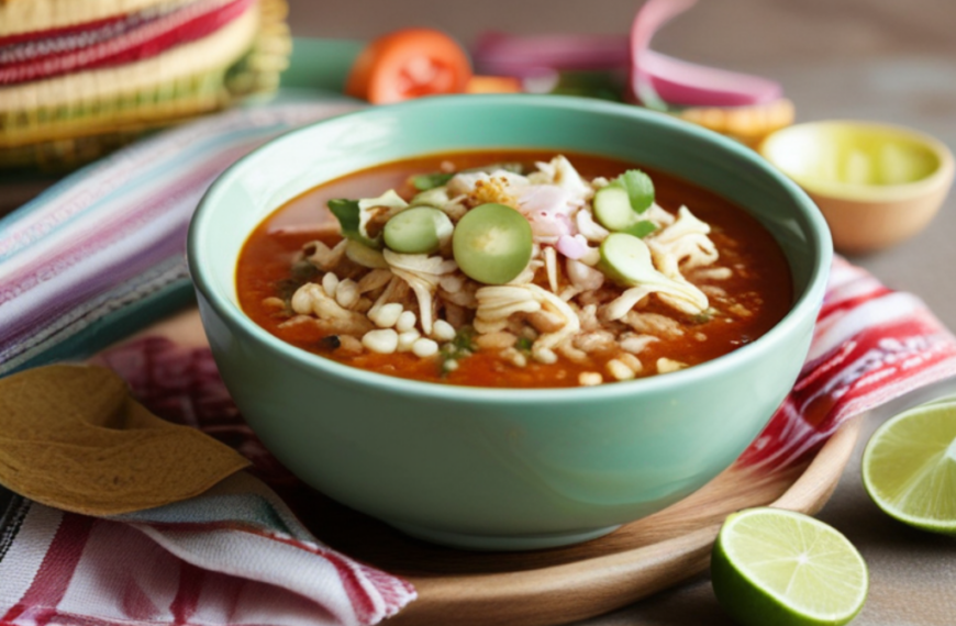 This image shows pozole served in a bowl (3)