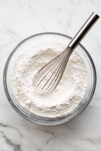 Whisk dry ingredients in a medium bowl.