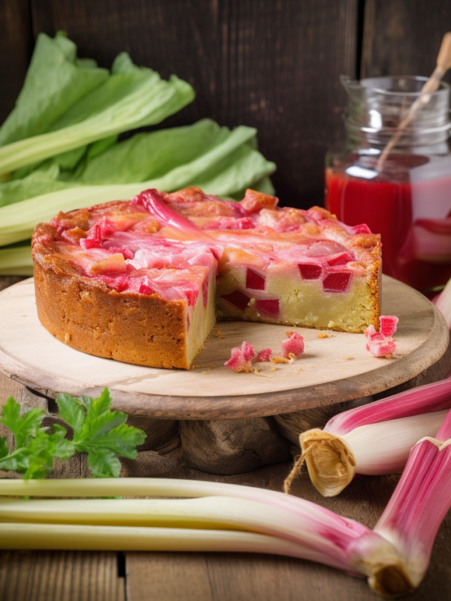 Easy Rhubarb Cake Recipe
