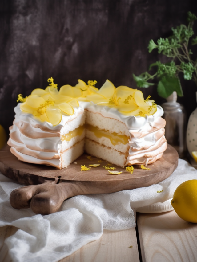 Zesty Lemon Meringue Delight Cake