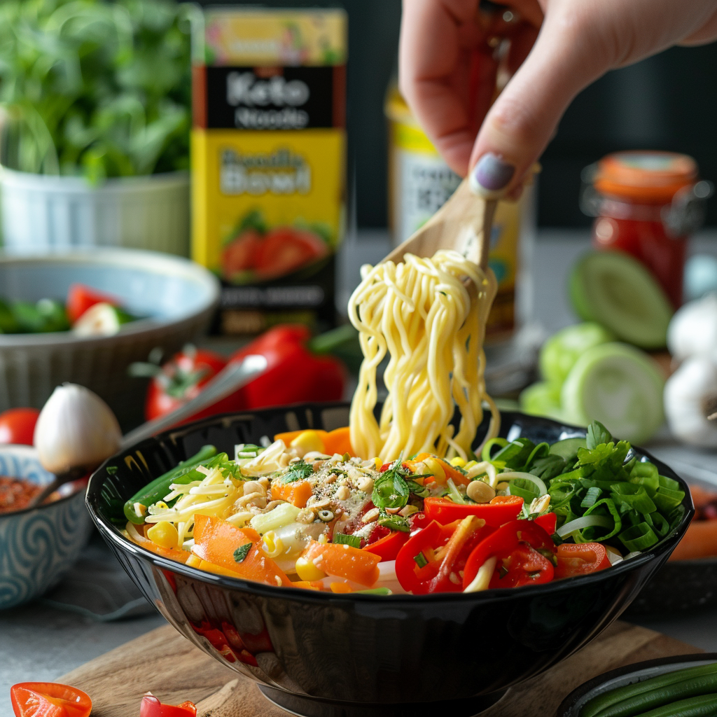 Asian Noodle Bowl Recipe: Low-carb And Flavorful
