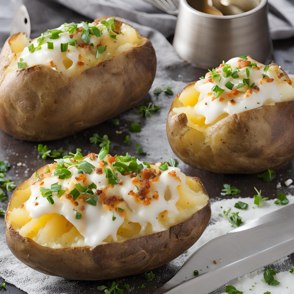 Baked Potato Recipe "CrispySkinned, Fluffy Perfection"