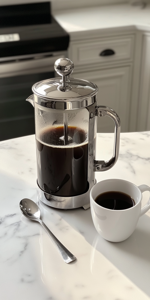 French Press Coffee Recipe is ready to serve
