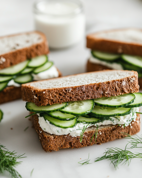 Crisp Cucumber Sandwich