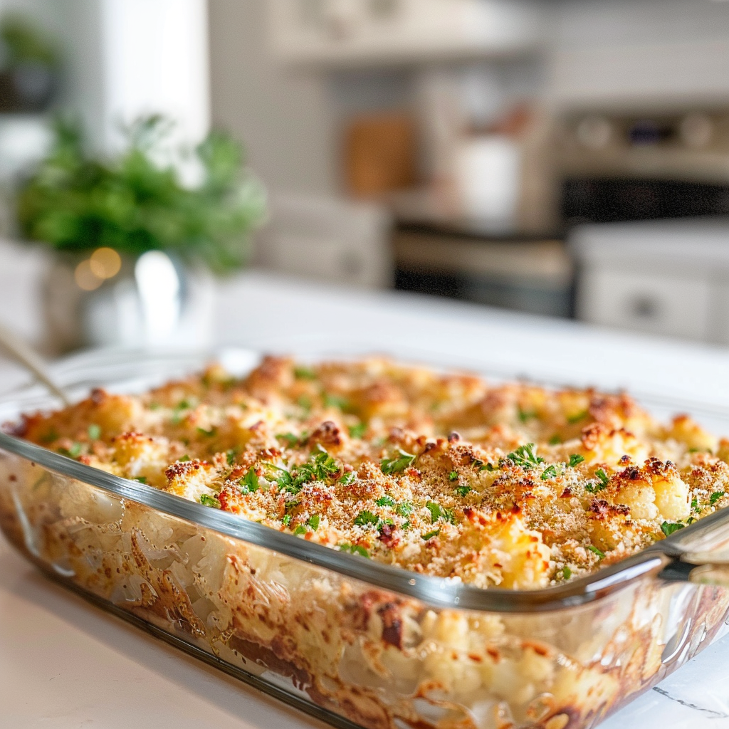 Keto Cauliflower Casserole Recipe