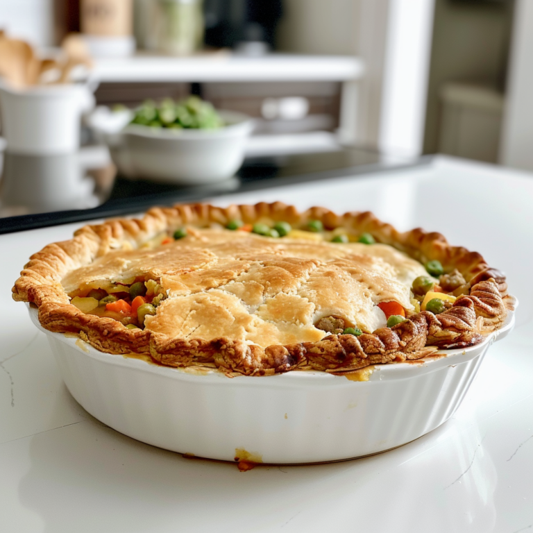 Keto Pot Pie Recipe Creamy Chicken & Bacon Delight!