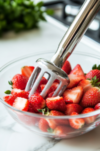 Mash or Puree Strawberries