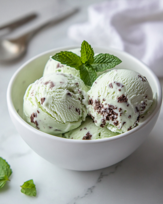 Mint Chocolate Chip Ice Cream
