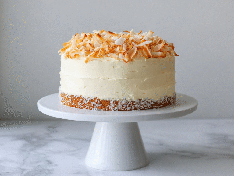 Buttercream-Coconut Cake Recipe A Tropical Delight!
