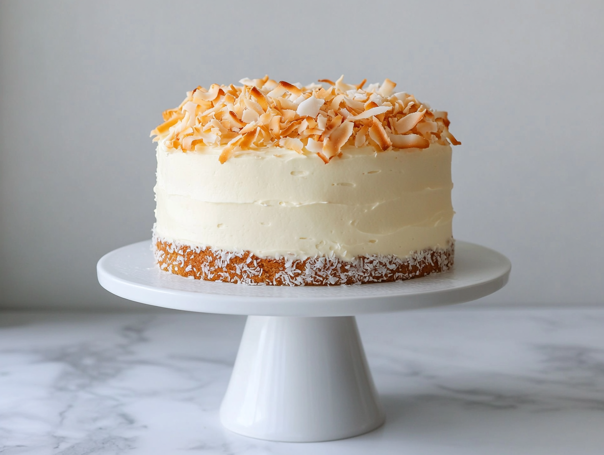 Buttercream-Coconut Cake Recipe A Tropical Delight!