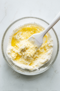 Fold the ingredients together until well mixed.