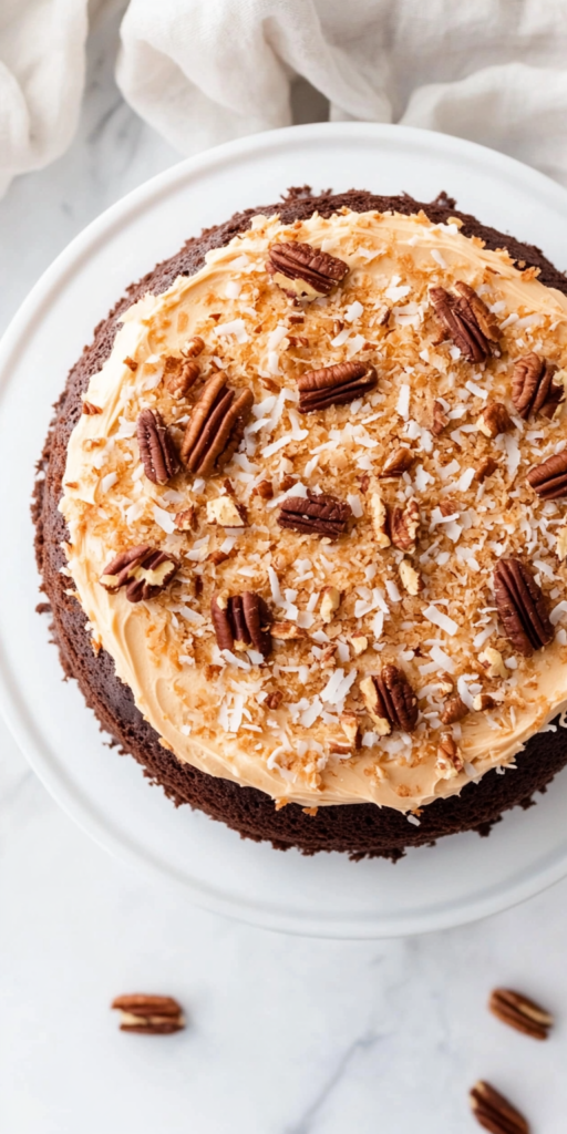 German Chocolate Cake Recipe is ready