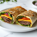 Grilled Cheeseburger Wraps Recipe