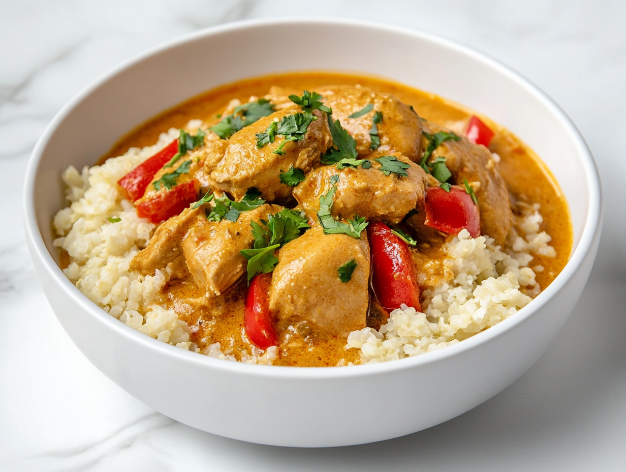 Keto Coconut Curry Chicken Recipe