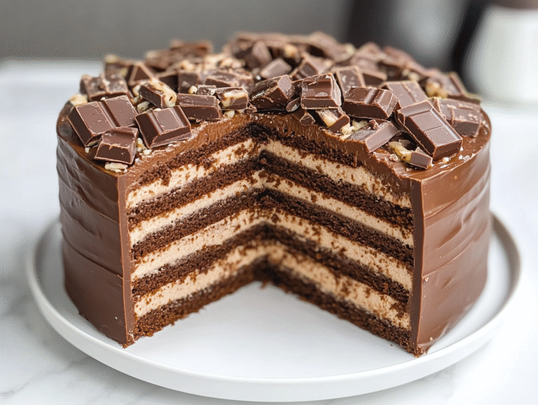 Kit Kat Crunch Cake Recipe