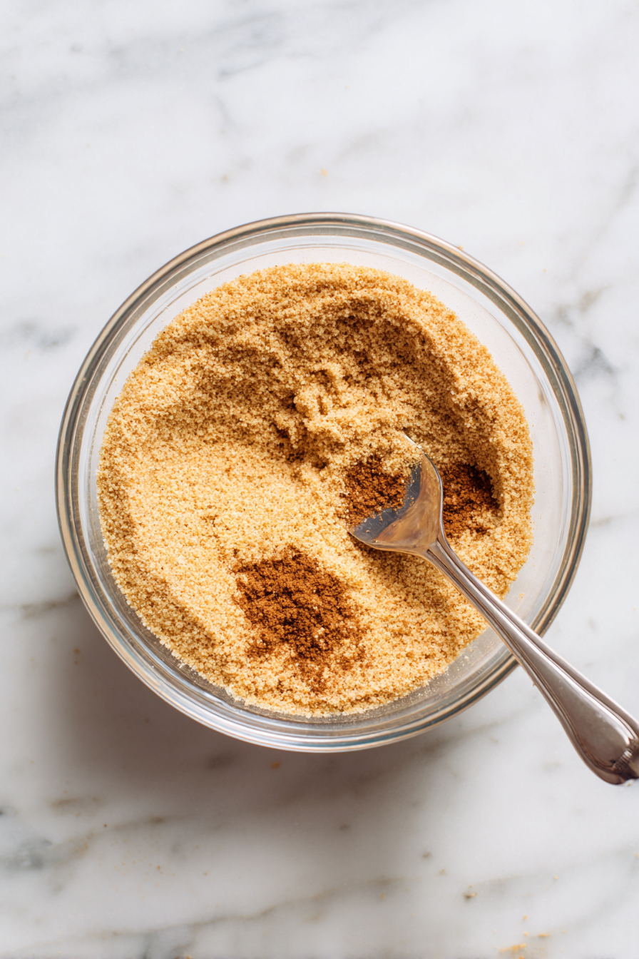 Mix crust, press into pan, bake, and cool.