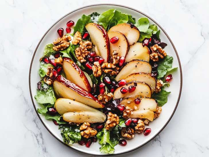Pear Salad With Pomegranate Seeds Recipe