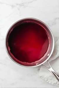 Pickle the chopped beets in a separate pot, then strain the liquid.