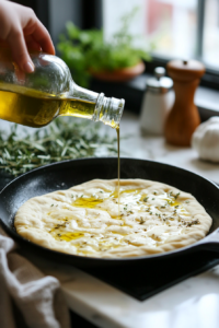 Adding Mushrooms to Flatbread