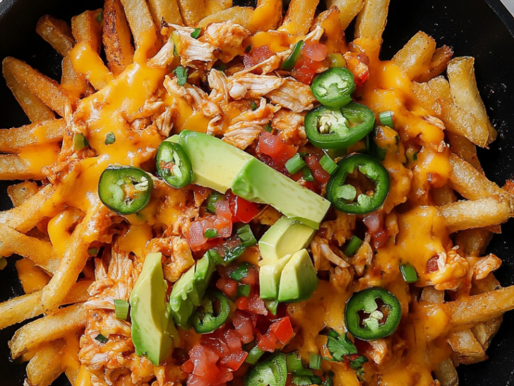 Chicken Tinga Cheese Fries Recipe