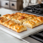 Cooling and Slicing the Focaccia