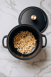 Cover the pot with a lid, leaving it slightly ajar to allow steam to escape.