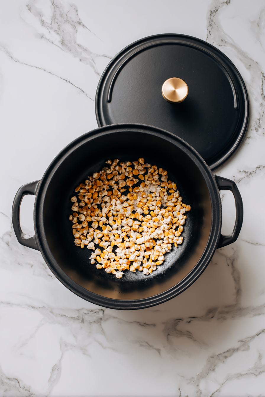 Cover the pot with a lid, leaving it slightly ajar to allow steam to escape.