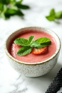 Garnish with mint leaves