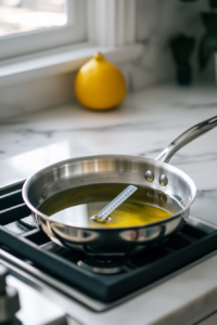 Heating Oil for Frying Fish