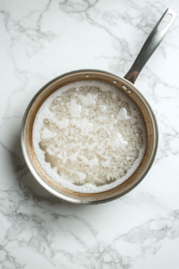 Long-Grain Basmati Rice Soaking Before Cooking